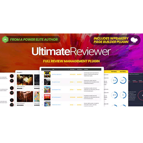 Ultimate Reviewer WordPress Plugin für WPBakery Page Builder
