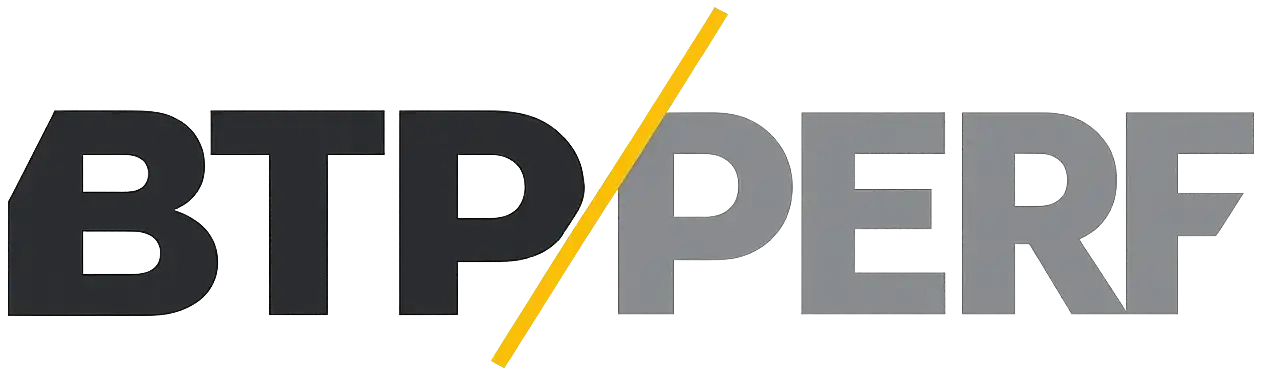 Logo BTP PERF, logiciel BTP pour les entreprises du bâtiment