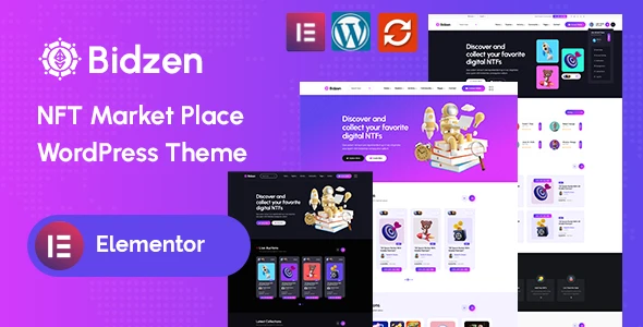 Bidzen – NFT Marktplatz WordPress Theme